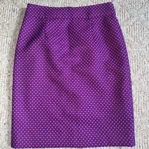 Womens Banana Republic  Pencil Skirt Size 2 Lined‎ Office - Purple/pink EUC